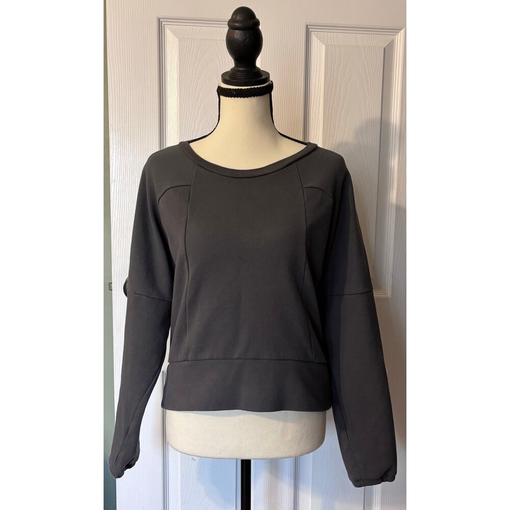 Deso Pullover Sweatshirt Women's Size Small Dark Gray Casual